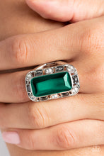 Load image into Gallery viewer, Radiant Rhinestones - Green Ring