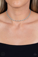 Load image into Gallery viewer, Neon Lights - Blue Choker Necklace