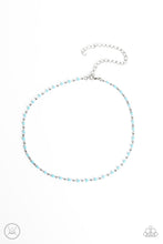 Load image into Gallery viewer, Neon Lights - Blue Choker Necklace