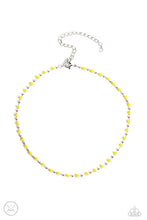Load image into Gallery viewer, Neon Lights - Yellow Choker Necklace