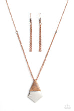 Load image into Gallery viewer, Posh Pyramid - Copper Necklace