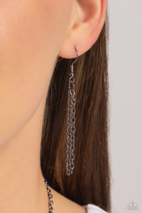 Tassel Tune - Black Gunmetal Necklace