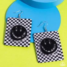 Load image into Gallery viewer, Cheeky Checkerboard - Black Earrings