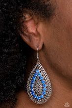 Load image into Gallery viewer, Spirited Socialite - Blue Earrings