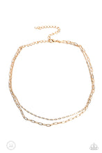 Load image into Gallery viewer, Polished Paperclips - Gold Choker Necklace