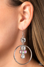 Load image into Gallery viewer, Geometric Glam - White Earrings