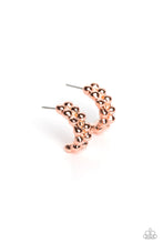 Load image into Gallery viewer, Bubbling Beauty - Copper Hoop Earrings