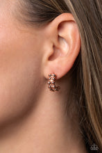 Load image into Gallery viewer, Bubbling Beauty - Copper Hoop Earrings