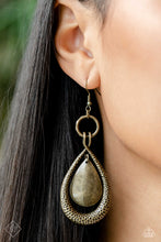 Load image into Gallery viewer, Forged Flare - Brass Earrings