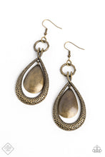 Load image into Gallery viewer, Forged Flare - Brass Earrings