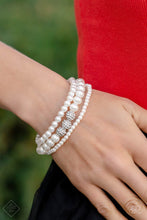 Load image into Gallery viewer, Showy Soprano - White Set of Bracelets