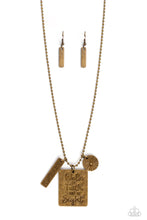 Load image into Gallery viewer, Sunshine Sight - Brass Necklace