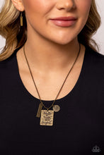 Load image into Gallery viewer, Sunshine Sight - Brass Necklace