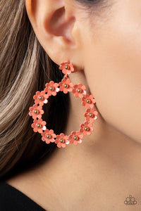 Daisy Meadows - Orange Post Earrings