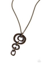 Load image into Gallery viewer, Tranquil Trickle - Brass Necklace
