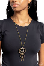 Load image into Gallery viewer, Tranquil Trickle - Brass Necklace