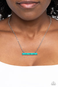Barred Bohemian - Blue Necklace