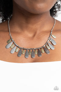 Compelling Confetti - Multi (Mixed Metals) Necklace