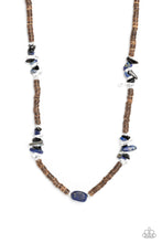 Load image into Gallery viewer, Stony Survivor - Blue Necklace