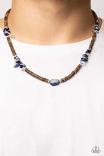 Load image into Gallery viewer, Stony Survivor - Blue Necklace