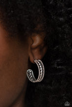 Load image into Gallery viewer, Dotted Darling - Silver Hoop Earrings