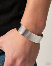 Load image into Gallery viewer, Linear Layers - Silver Bracelet