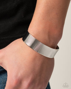 Linear Layers - Silver Bracelet