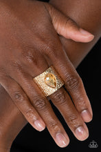 Load image into Gallery viewer, Singed Shape - Gold Ring