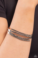 Load image into Gallery viewer, CURVED Lines - Silver Bracelet