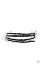 Load image into Gallery viewer, CURVED Lines - Black Bracelet