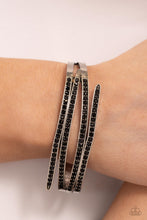 Load image into Gallery viewer, CURVED Lines - Black Bracelet