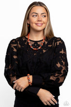 Load image into Gallery viewer, Warped Whimsicality - Orange Necklace