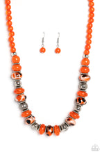 Load image into Gallery viewer, Warped Whimsicality - Orange Necklace