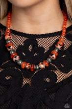Load image into Gallery viewer, Warped Whimsicality - Orange Necklace