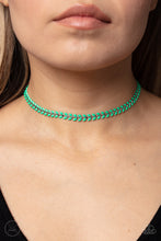 Load image into Gallery viewer, Grecian Grace - Green Choker Necklace
