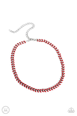 Grecian Grace - Red Choker Necklace