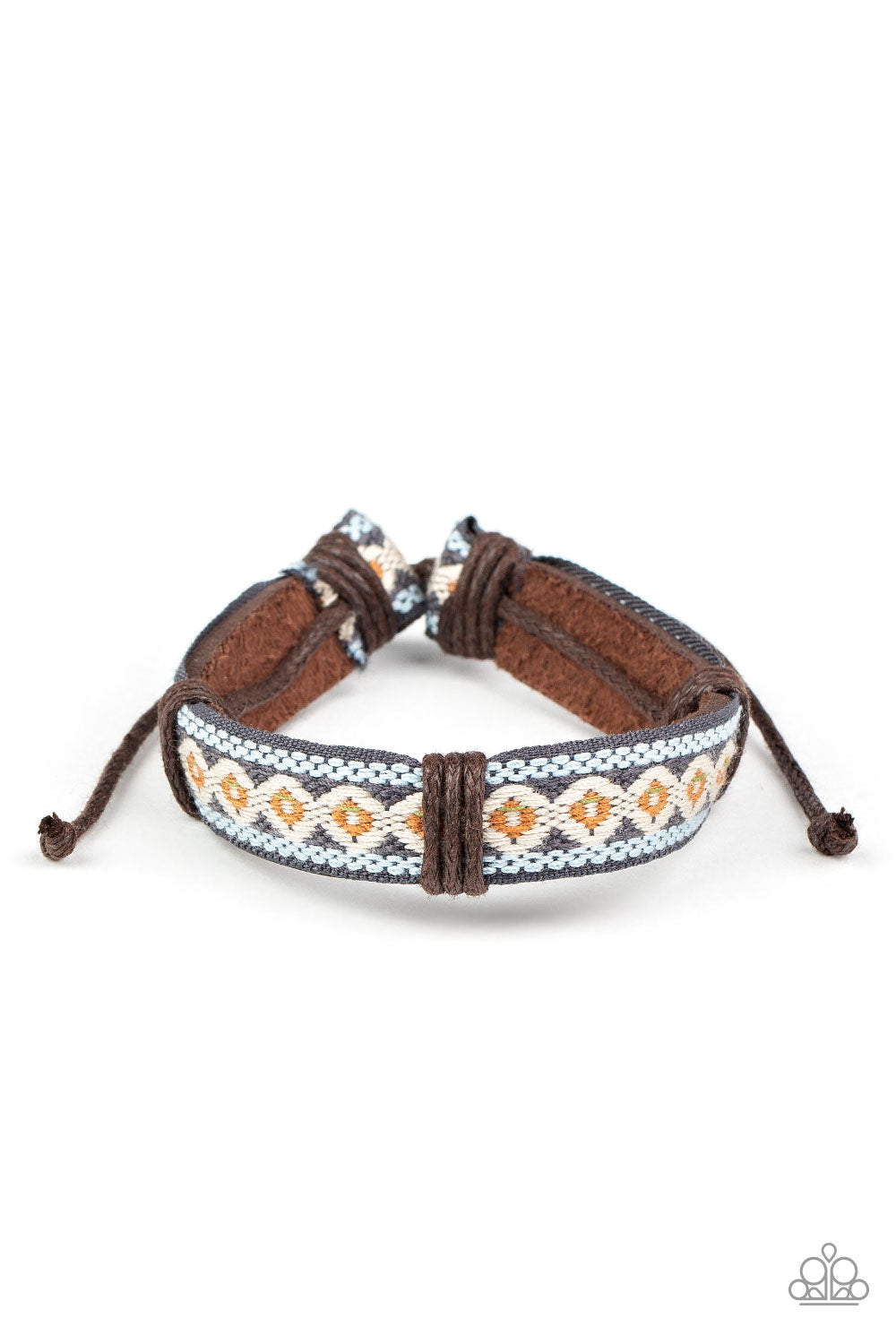 Desert Pioneer - Brown Sliding Knot Bracelet