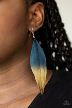 Load image into Gallery viewer, Fleek Feathers - Blue Earrings