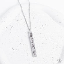 Load image into Gallery viewer, Matt 7:7 - Silver Necklace