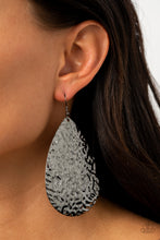 Load image into Gallery viewer, Metallic Mirrors - Black Gunmetal Earrings