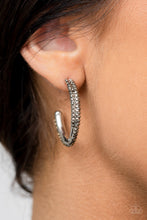 Load image into Gallery viewer, Trail Of Twinkle - Silver Hoop Earrings