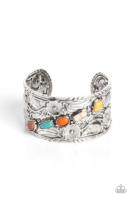 Still FLORAL Stones - Multicolor Cuff Bracelet