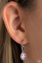 Load image into Gallery viewer, Teardrop Tassel - Pink Hoop Earrings