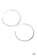 Load image into Gallery viewer, Metal Drama - Black Gunmetal Hoop Earrings