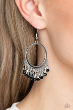 Load image into Gallery viewer, Fringe Fanfare - Black Earrings