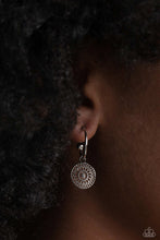 Load image into Gallery viewer, Mandala Maiden - Silver Hoop Earrings