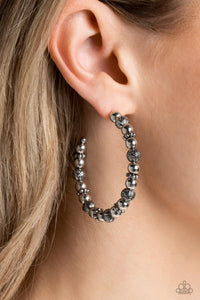 Rebuilt Ruins - Silver Hoop Earrings