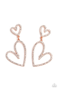 Doting Duo - Copper Earrings