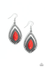 Load image into Gallery viewer, Twisted Trailblazer - Red Earrings