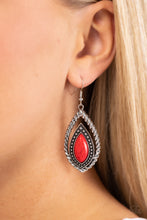 Load image into Gallery viewer, Twisted Trailblazer - Red Earrings